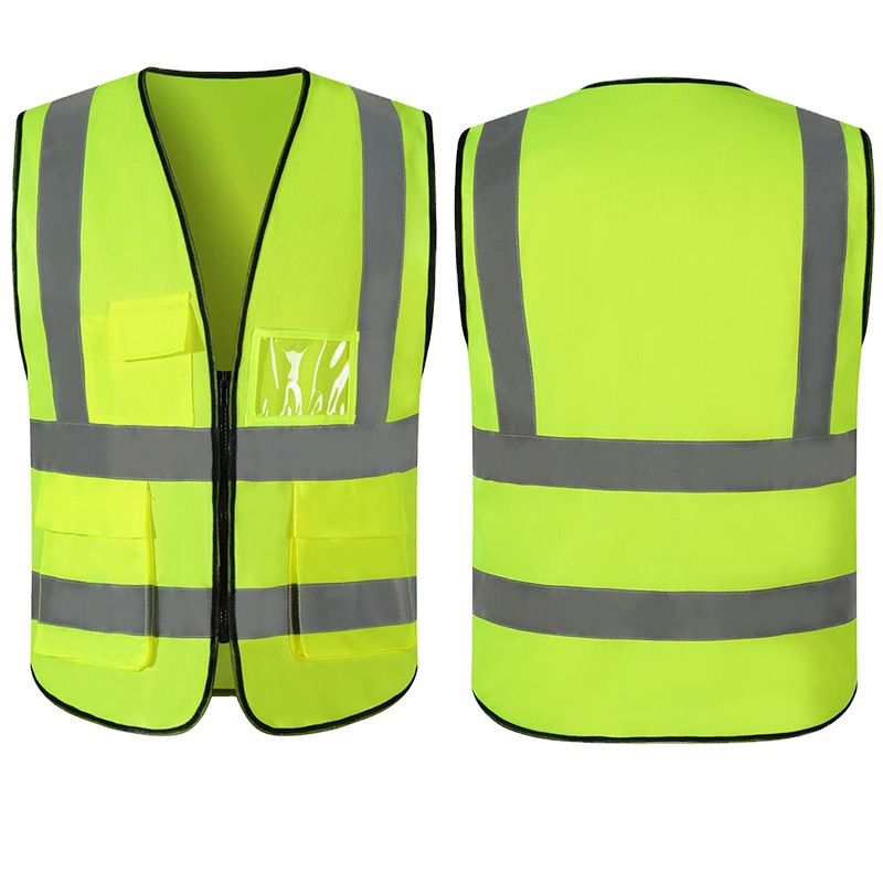 Youmeng in place construction site reflective vest multi-pocket road reflective clothes waistcoat custom printable wholesale