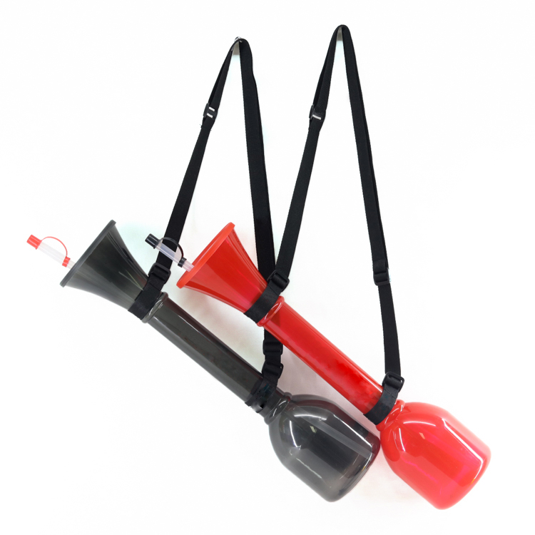 Big Size Large Capacity Beer Yard Plastic Yard Cup With Lanyard And Lid Holder Unique Juice Glass