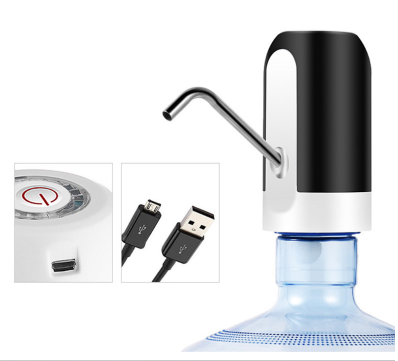 recharger automatic electric pump button water dispenser for home