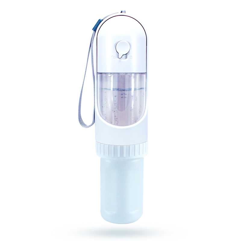 Wholesale Pet Drinking Bottle with Food Container Portable Dog Cup For Walking 220ml