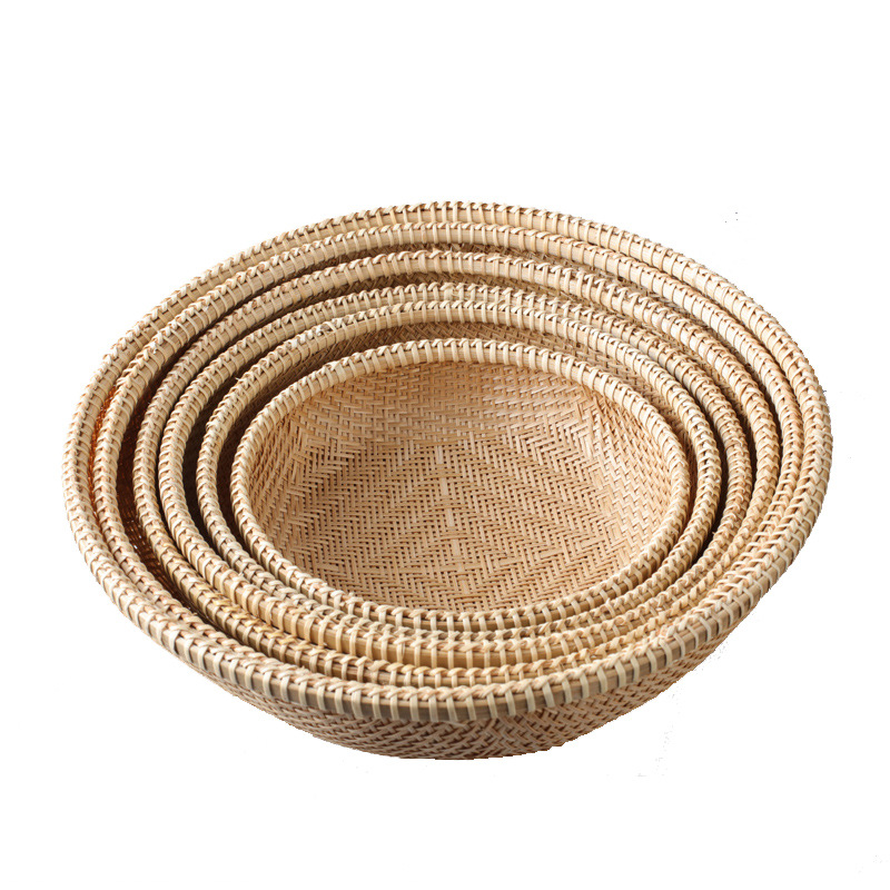 Egg Basket Bamboo Dustpan Storage Basket Bamboo Plaque Fruit Vegetable Placement Bamboo Bread Basket