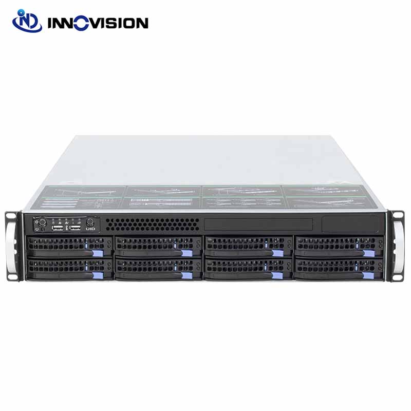 Высокое качество огромное хранилище 8 секций 2u стойка сервер NAS