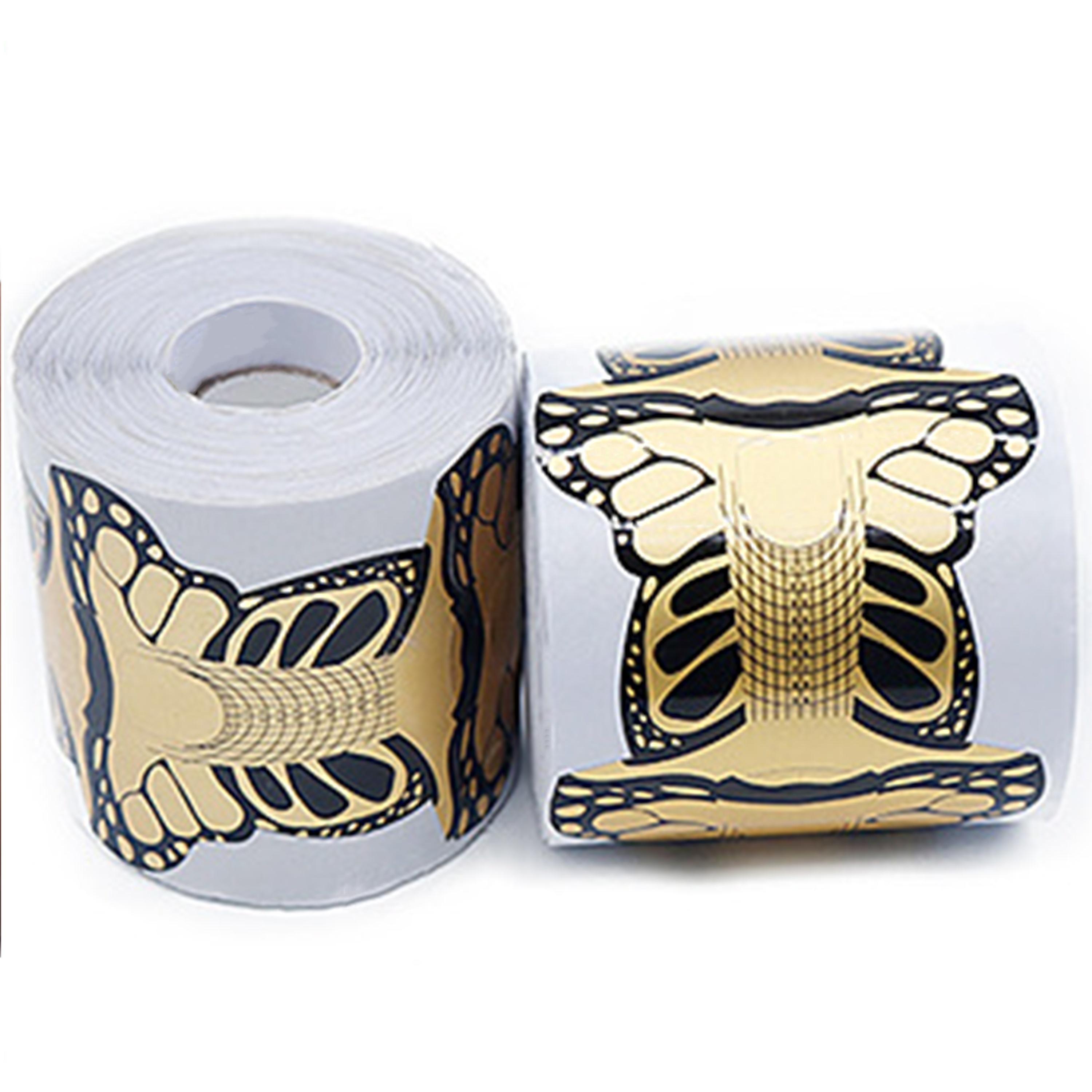 High Quality Nail Form Extension Paper Private Label Holographic Perfect Nail Forms for logo