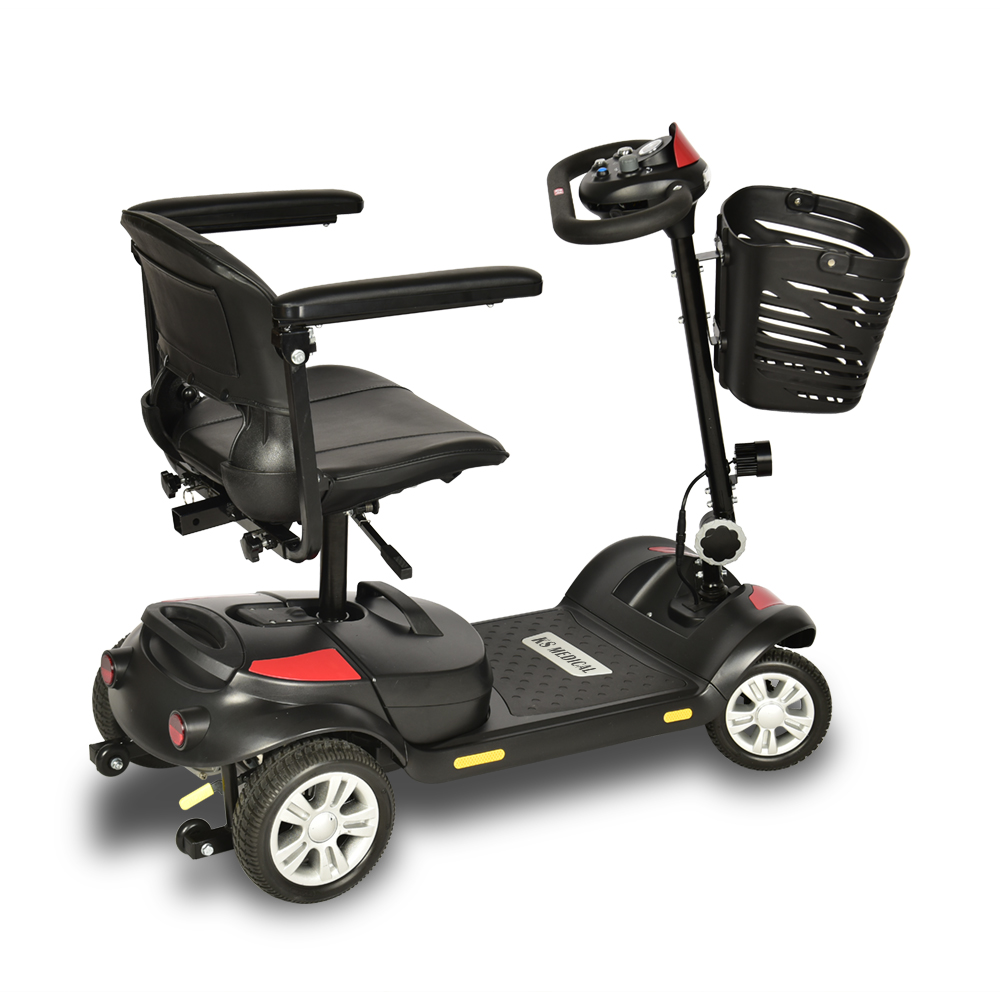 KSM-906 4 Wheeled electric mobility scooter high quality portable folding electro scooter with seat for elder and disabled