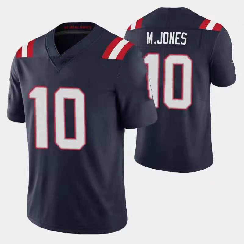 Patriot s Mac Jones 10 NF l Футболка для американского футбола высококачественные рубашки одежда индивидуальное имя и номер и логотип