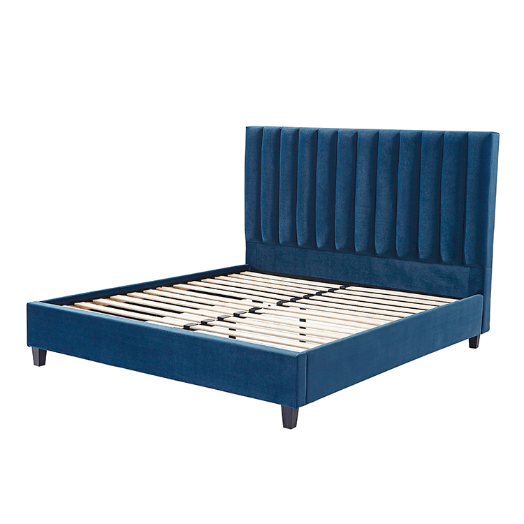 Manufacturing fabric queen size Korean Chinese Italian style bedroom furniture wooden beds bedroom furniture