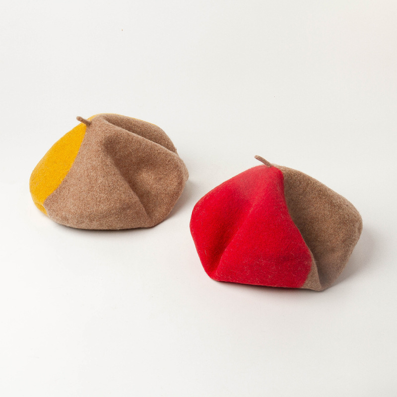 Beret Caps for Women Autumn Winter Berets Street Style Plain Cap Wool Warm Femme Girl's Beanie Hat Caps