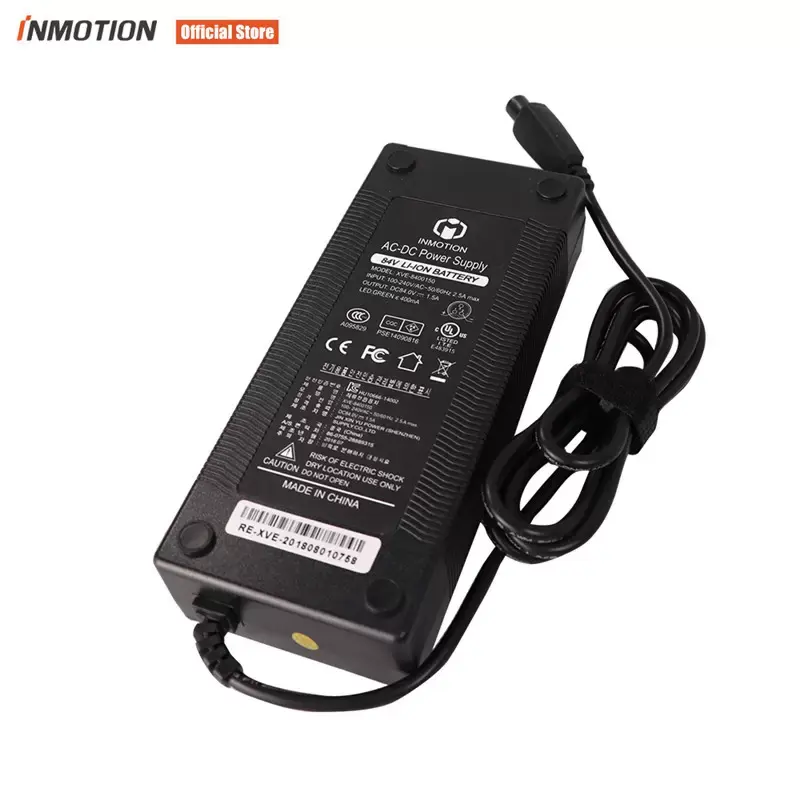 Оригинальное зарядное устройство для INMOTION V5/V5F, самобалансирующийся скутер, Одноколесный велосипед, электрический скейтборд, 84 в, литий-ионное зарядное устройство