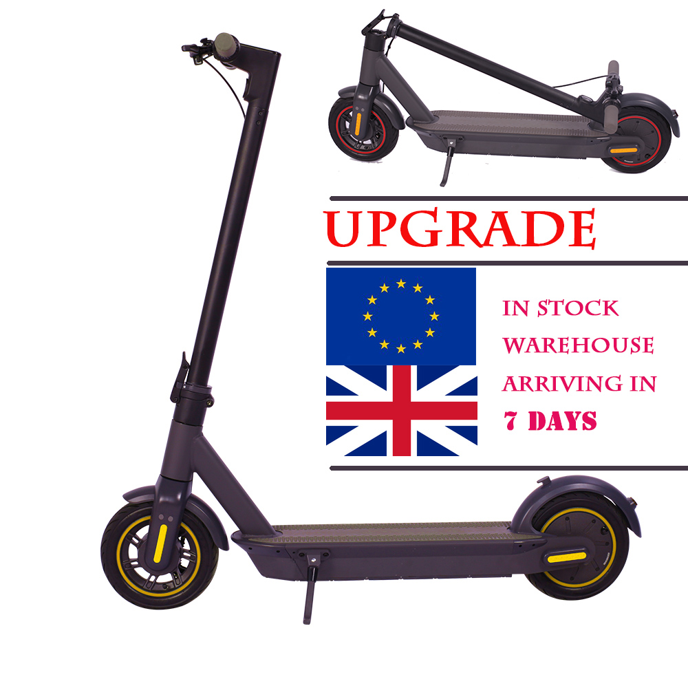 DDP UK EU Warehouse 10 Inch Pneumatic Tire Foldable Powerful Motor Electric Scooter For Adult