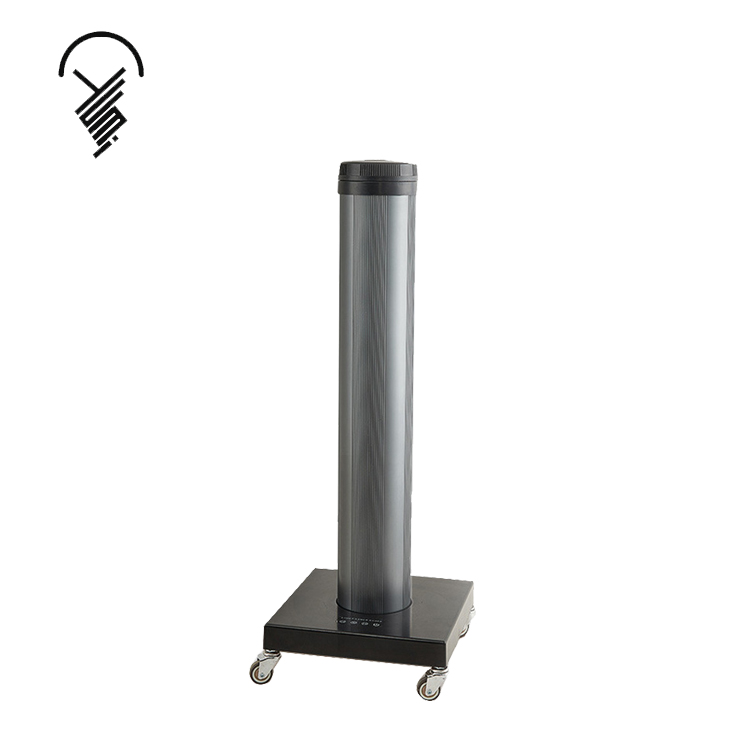 High-power mobile indoor large-area ultraviolet sterilizer 120w high-efficiency LED germicidal lamp