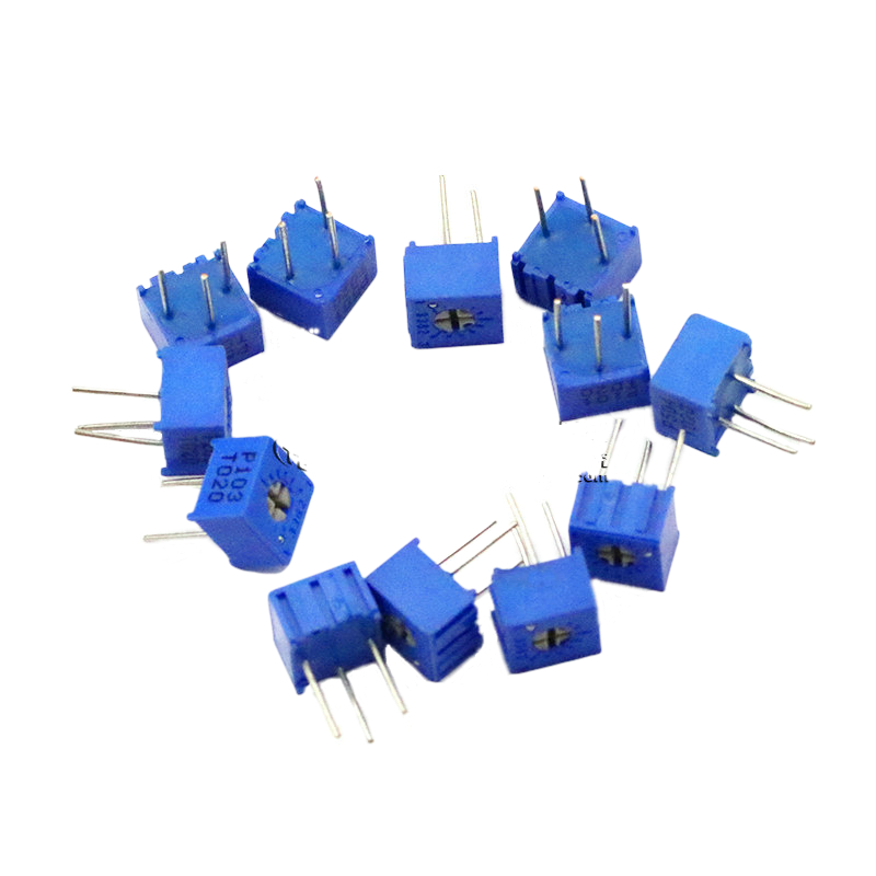 10k Potentiometer 3362P 103 10k ohm Variable Resistor Adjustable Single Turn Cermet Trimmer Trimpot 3362 10k Potentiometers