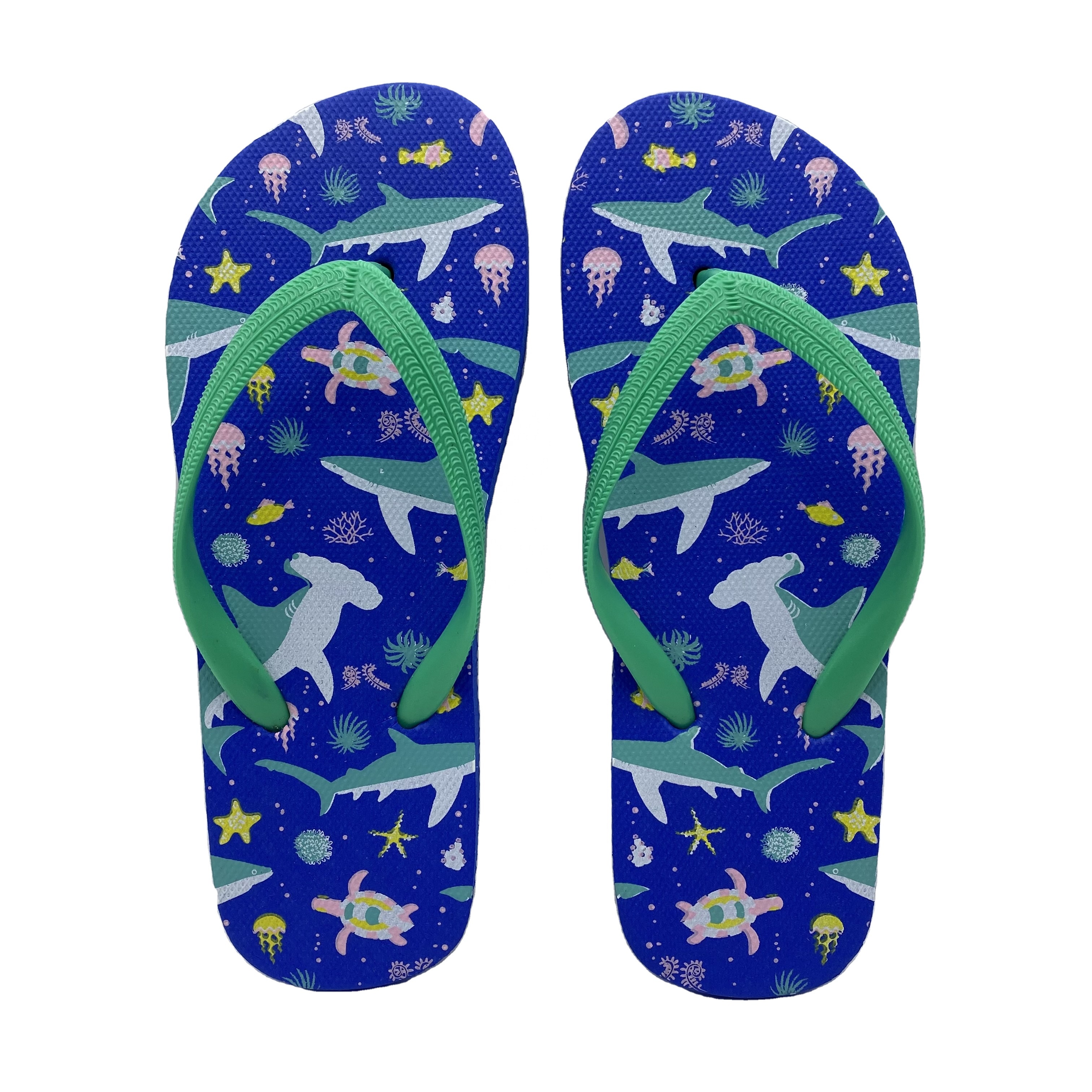 New design colorfully cheap custom printed kids flip flop