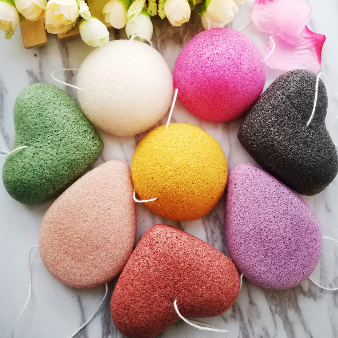 Губка для лица konjac, губки для лица konjac, губка для лица