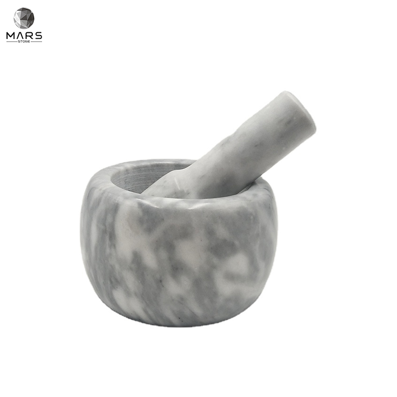 Affordable White Marble Home Accessories Marble Mortar And Pestle Set For Kitchen Grinding
