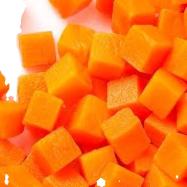 Orange Carrot Dice Frozen carrot dice Frozen Freezing Carrot in frozen vegetable