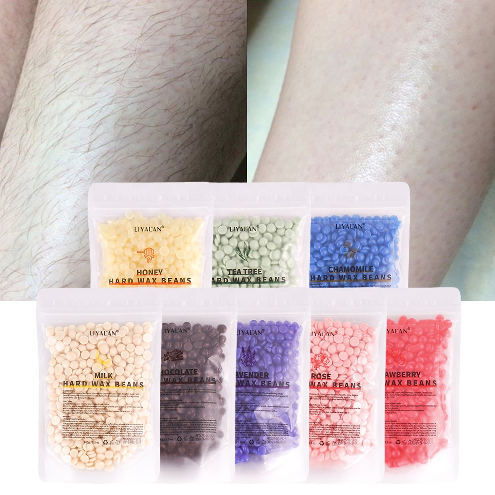 Wholesale Custom Depilatory Hot Beans 100g Body Legs Armpits Hair Removal Hard Wax Beans