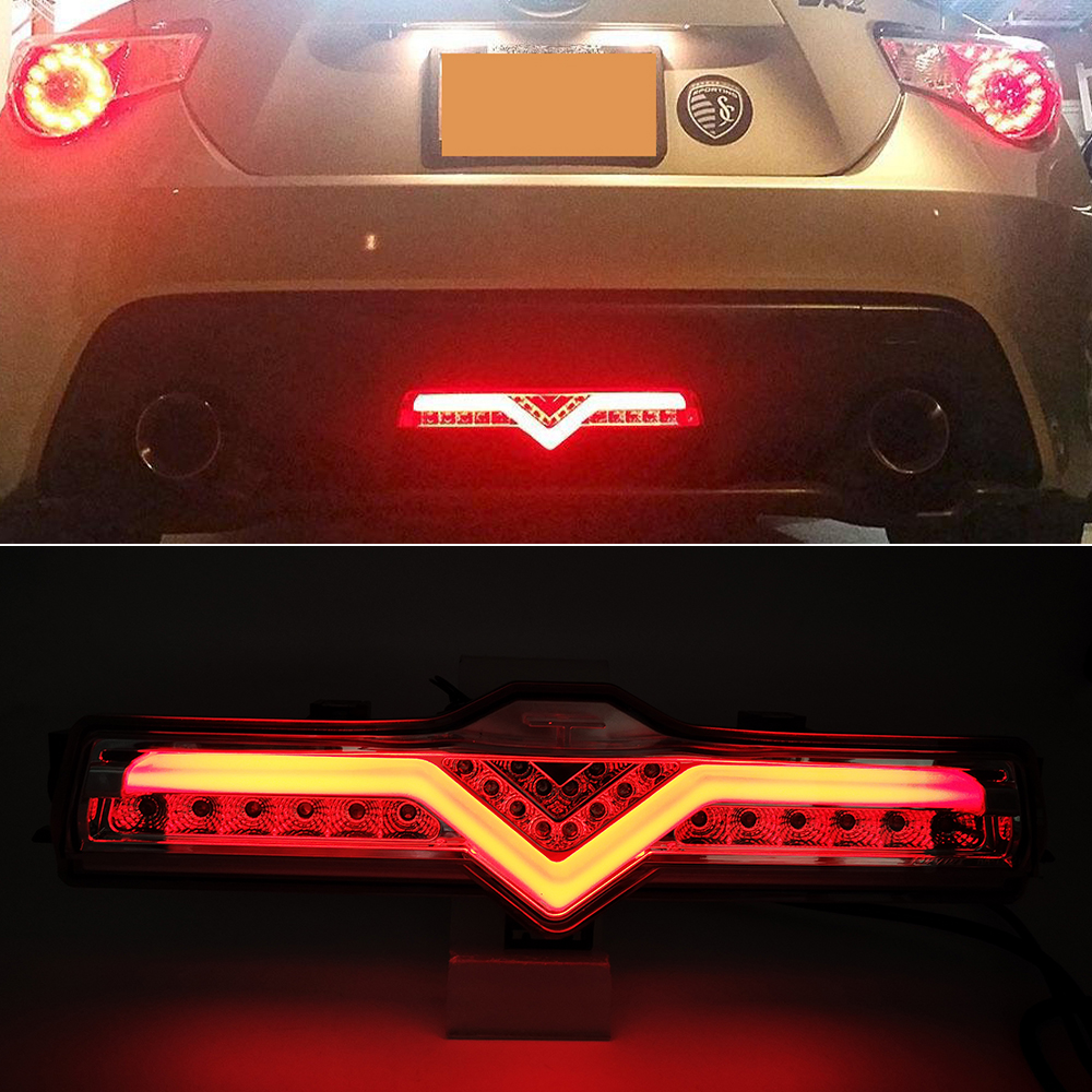 For Subaru BRZ Scion FR-S Toyota 86 GT GTS 1PCS LED Reflector Rear Fog Light Tail Brake Reverse Lamp Tail Rear Lamp