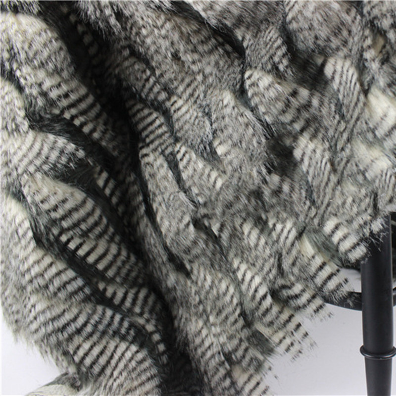 Long Pile Animal Print Fake Peacock Feathers Faux Fur Fabric For Fashion Garment