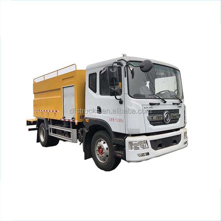 High pressure cleaning road sweeper manual diesel 10500L capacity cleaning utility trucks vehicle