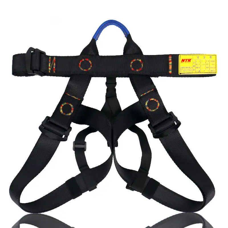 Overhead outdoor working half body climbing harness