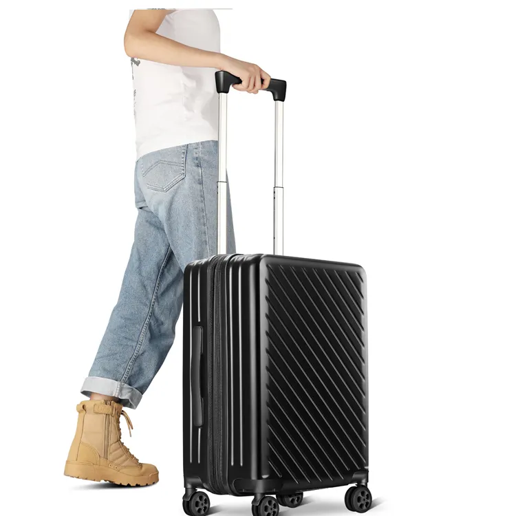 4 wheels trolley custom hand carry-on travel bags hard shell abs travelling bags luggage suitcase sets