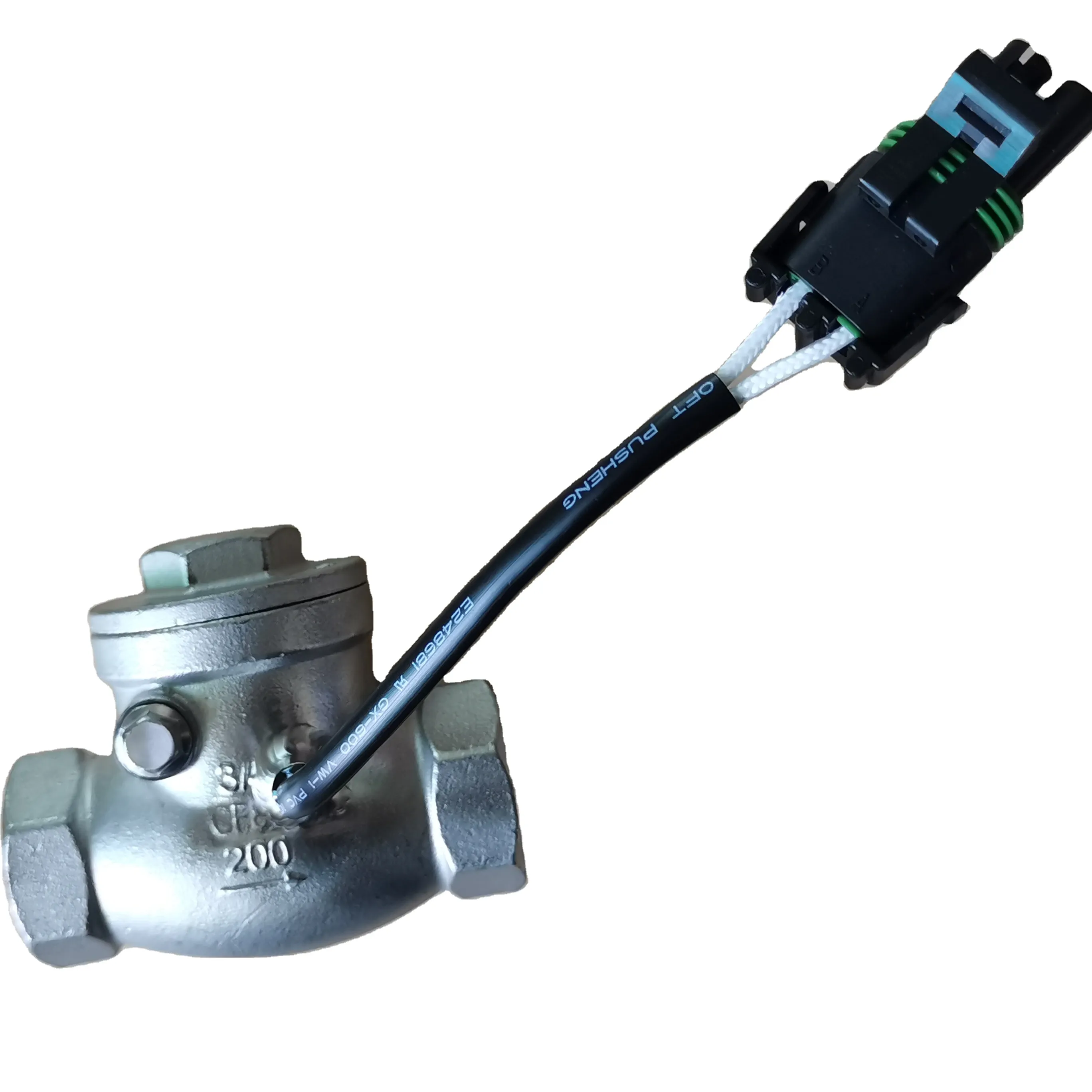 SUS304 High temperature Flow detector Water Flow Control Switch with a weather-pack connector For water treatment Machine
