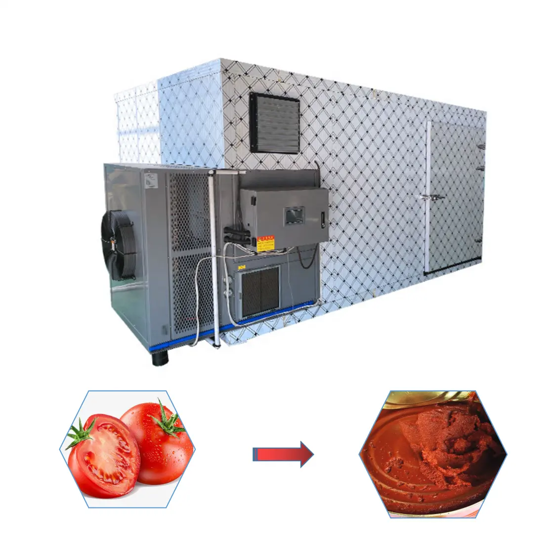 Industrial Commercial Food Dehydrator Vegetable Fruit Drying Dryer machine tomato paste heat pump drying machine