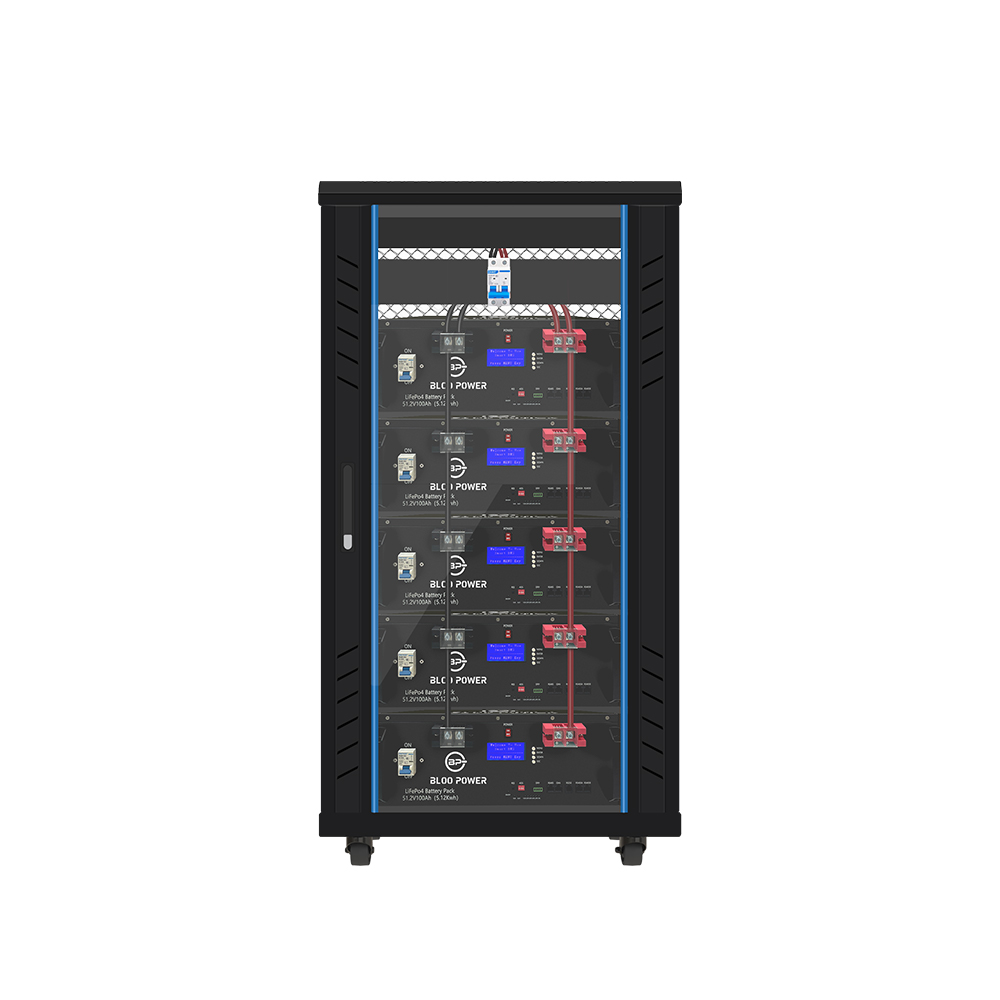 Smart BMS LiFePO4 Battery 5KWh 10Kwh 48V 51.2V 100Ah 200Ah 280Ah Solar System Lithium ion Server Rack Mounted Battery Pack