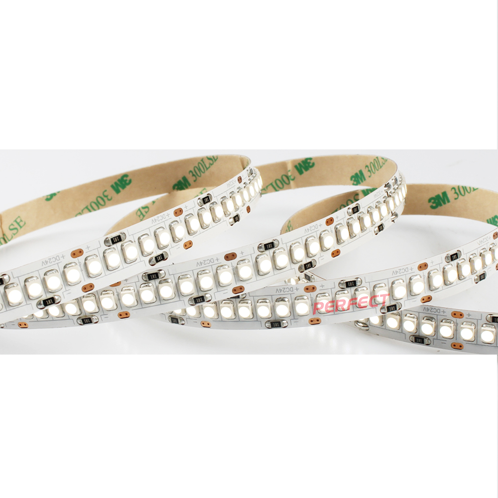 240 светодиодов на метр smd 3528 Светодиодные полосы света 19,2 Вт/м 12v/24v теплый белый и холодный белый свет ленты