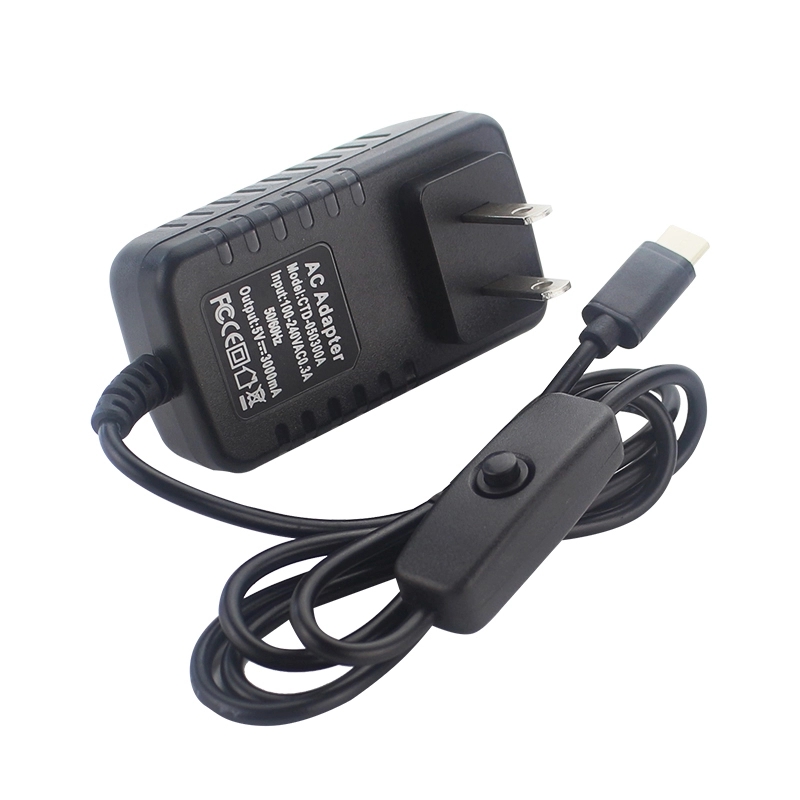 Raspberry Pi 4B Power Supply Power Adapter 5V 3A Type C USB US/UK/AU/EU Charger Plug PSU Power For Raspberry Pi 4 Model B