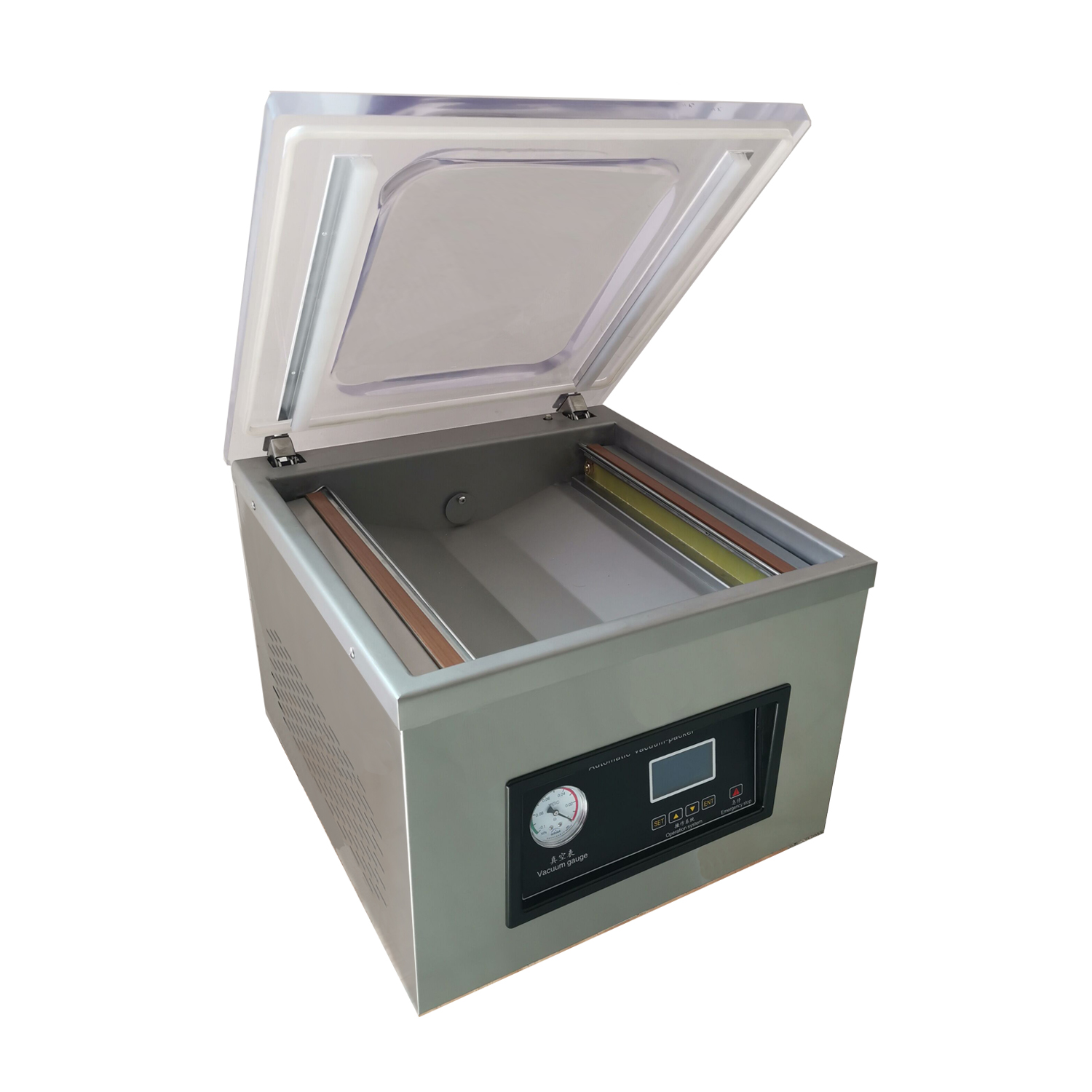 DZ-400/2FSL Table-Top Quality Chamber Vacuum Sealer LCD Panel smart single Manufacturer supplier home use mini portable food