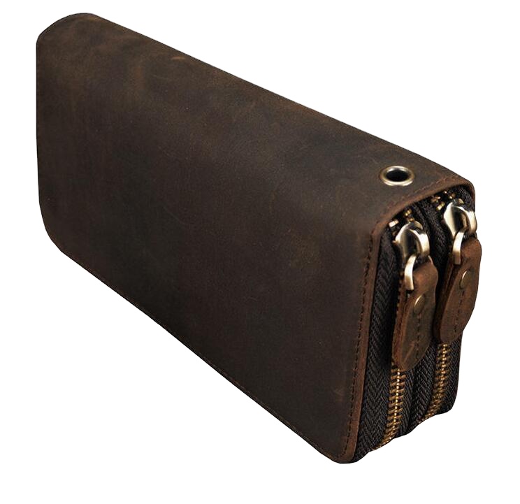 2021 hot sell 3 colors fashion double zipper designer men women leather wallet lady ladies long purse 60017 Key Wallet