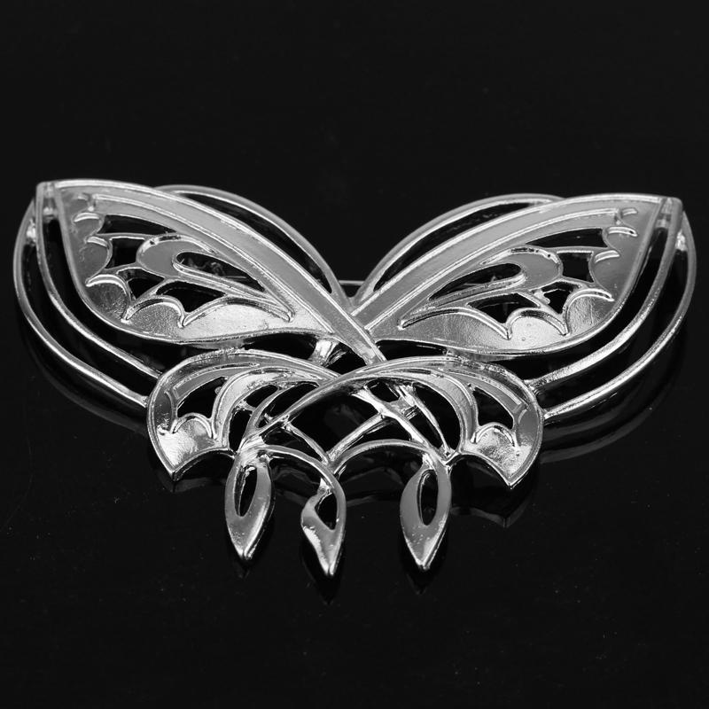 Fashion Charm Accessories Ladies Butterfly Brooch Hollow Simple Pin