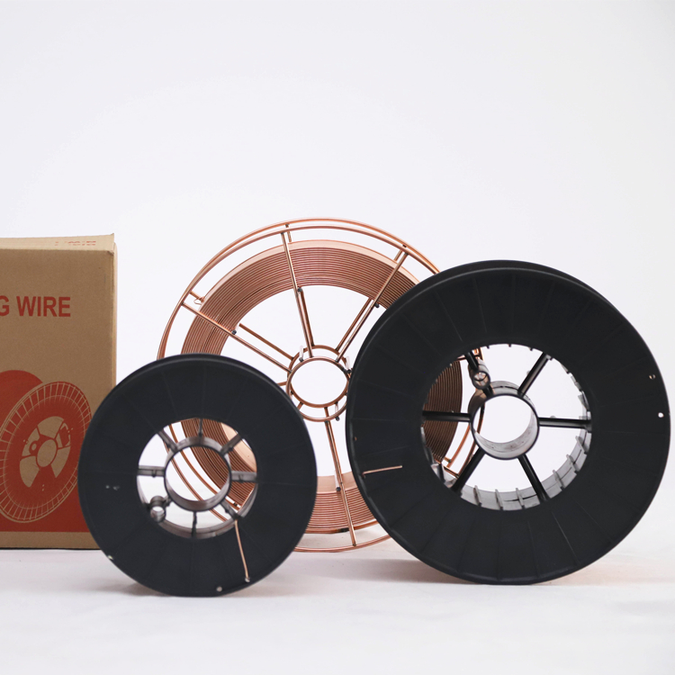 Tianjin Bridge Solid Welding Wire Copper bright color CO2 Solder 0.8mm 1.2mm Mig wires ER70S-6