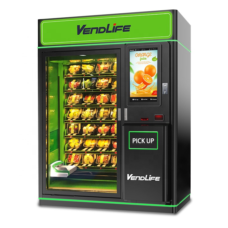 Сенсорный экран США 24 часа горячая пища Chao tom food Vendlife торговый автомат