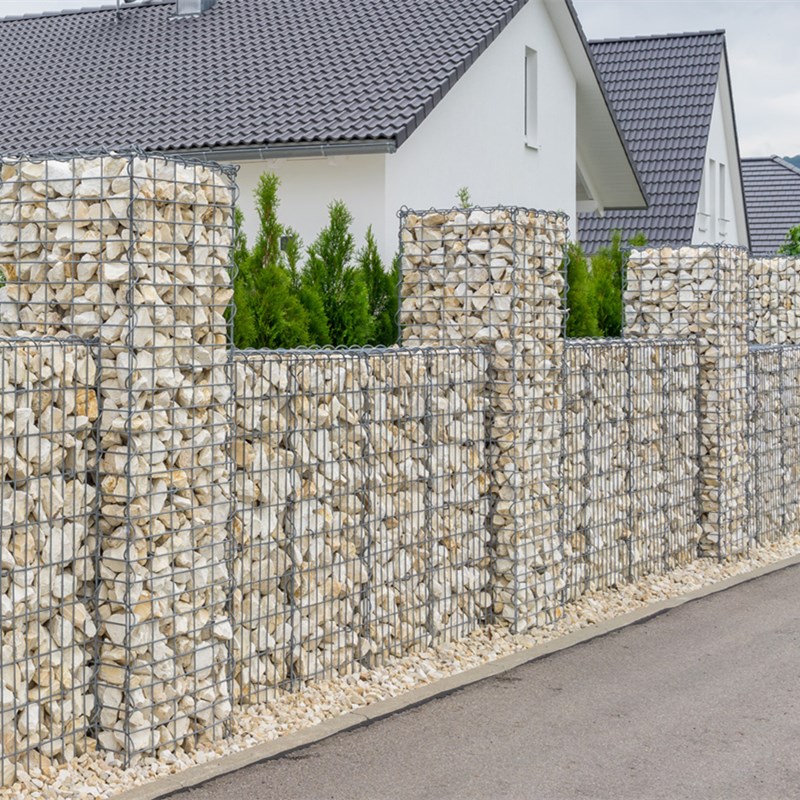 Factory Supply Cheap Price Galvanized Gabion Basket Welded Galvanized Gabion Baskets Garden Fence PVC Coated Gabion Net