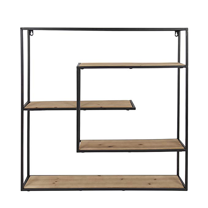 High-quality wall-mounted bookshelf environmentally friendly wooden storage rack