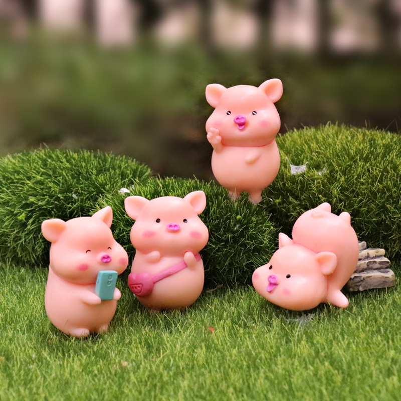 Кукла для загадочной коробки, кукольный домик, пластиковые фигурки животных, домашняя статуя, кавайное украшение