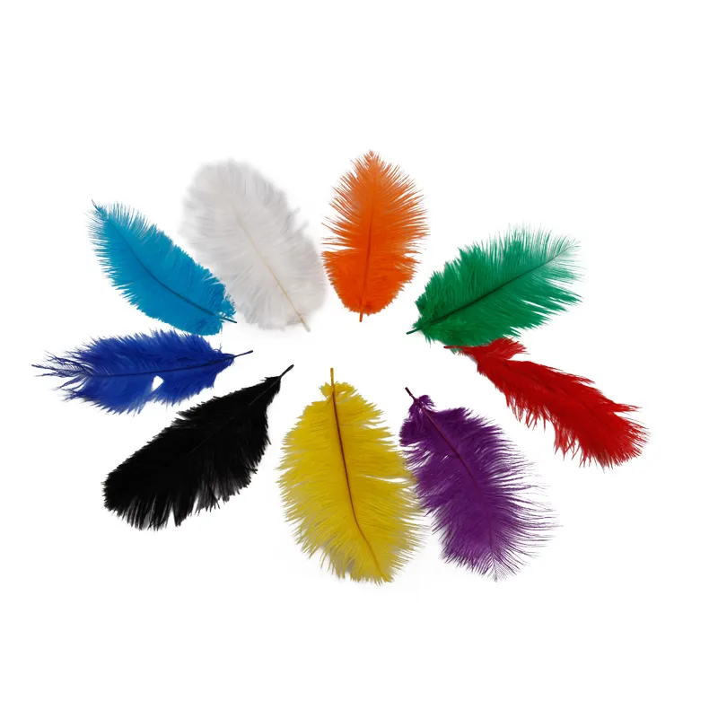 Ostrich Feathers For Crafts 15-20cm Carnival Costumes Party Home Wedding Decorations Plumes