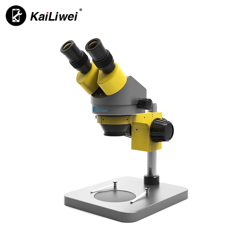 Бинокулярный стерео микроскоп Kailiwei 7x-45x Zoom для ремонта