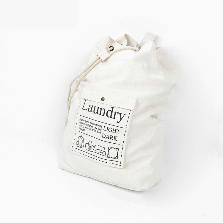 Фабрика наличии белый большой хлопок Холст drawstring Прачечная, Прачечная сумка drawstring Прачечная сумка