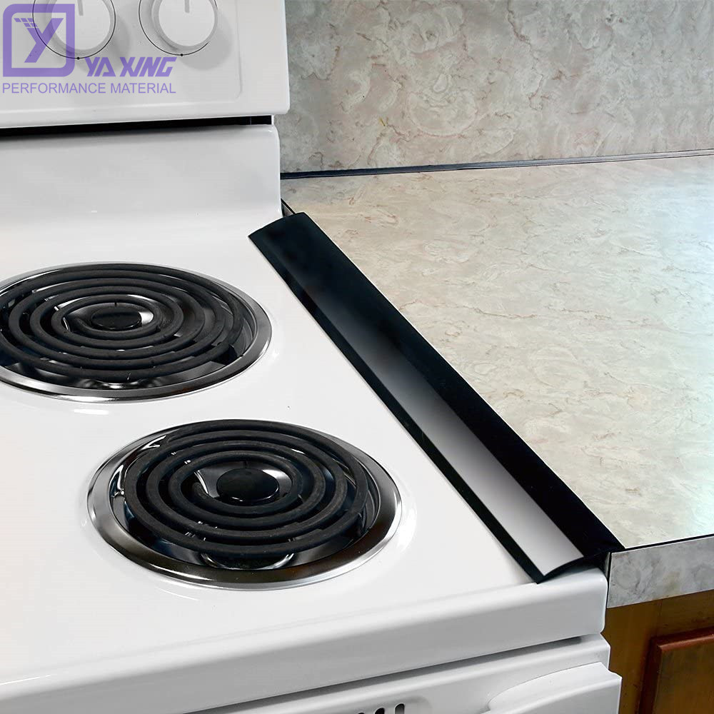53cm Kitchen Stove Gap Filler Cover Premium Silicone Spill Guard for Stovetop Oven Washer Dryer Washing