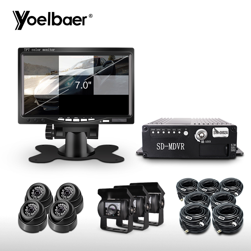 8 CH SD MDVR панорамный монитор системы 720P 1080P 360 комплект камеры видеонаблюдения