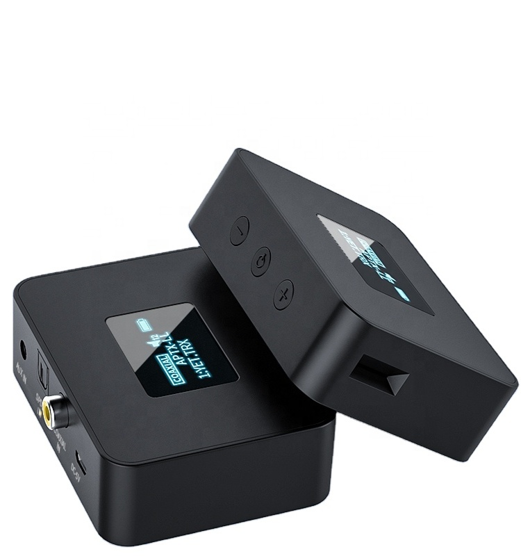 High Quality CSR Chipset TV Blue tooth Audio Receiver Transmitter With Display Screen Fiber Optic Blue tooth Adapter