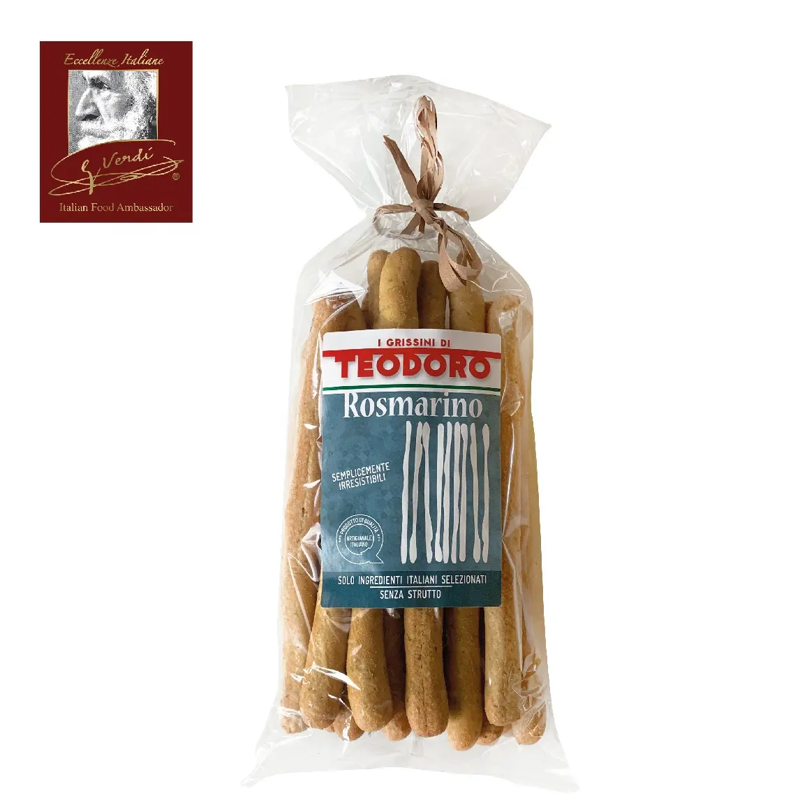 200 g Cheap Price Breadsticks with Rosemary Grissini Giuseppe Verdi Selection  Made in Italy Cheap Price