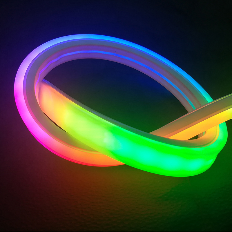 Прямая продажа с завода, светодиодная неоновая лента Glite 12 В 24 В WW RGB