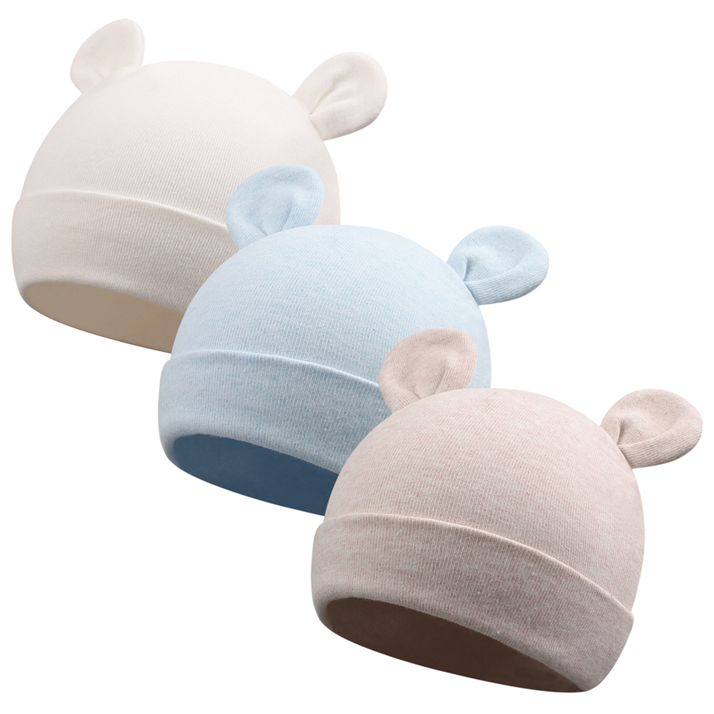 Cute Bear Ears Infant Baby Hat Toddle Soft Baby Beanie Boys Girls Bonnet Newborn Hospital Caps