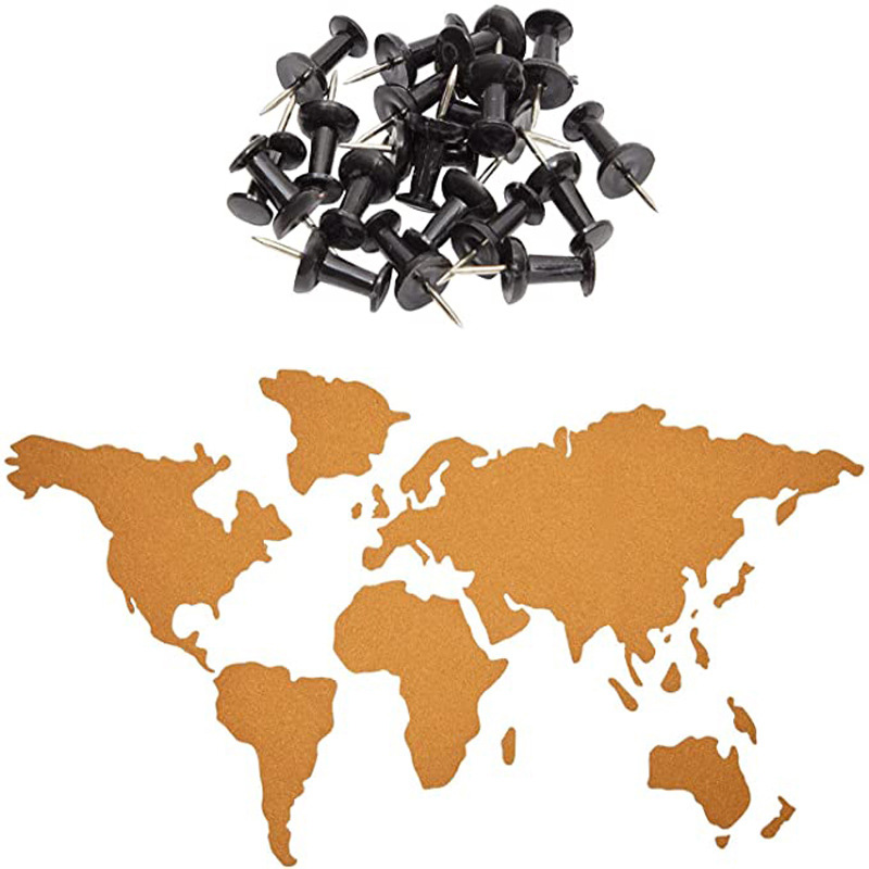 Factory Wholesale custom Selling well around the world Cork World Map Board Self-Adhesive Bulletin Board Decor