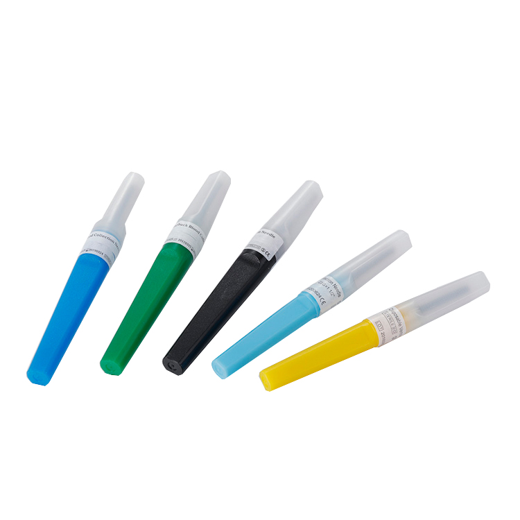 Safety vacuum blood collection needle holder