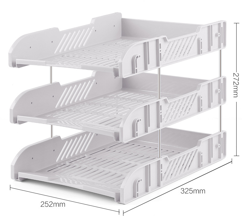 A4 file tray File bar Desktop office supplies file management data storage shelf on the third floor.